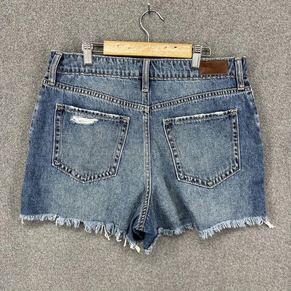 Hollister Shorts Womens 9 W29 Ultra High Rise Vintage Relaxed Mom Distressed - Picture 11 of 15